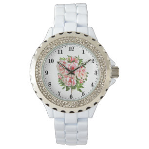 Cute vintage flowers ladies  watch