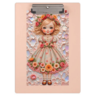 ~ Cute Vintage Girl ~ Clipboard
