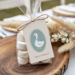 Cute Vintage Goose Baby Shower Gift Tags