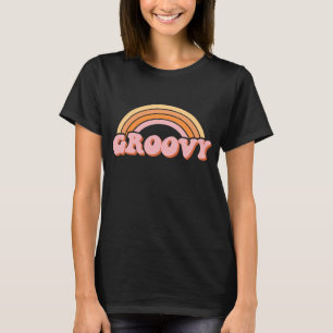 Cute Vintage Groovy Rainbow T-Shirt