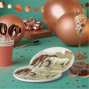 Cute Vintage horse lovers any purpose party plate