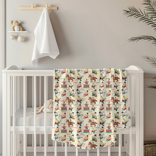 Cute Vintage Humpty Dumpty Nursery Rhyme Fleece Blanket