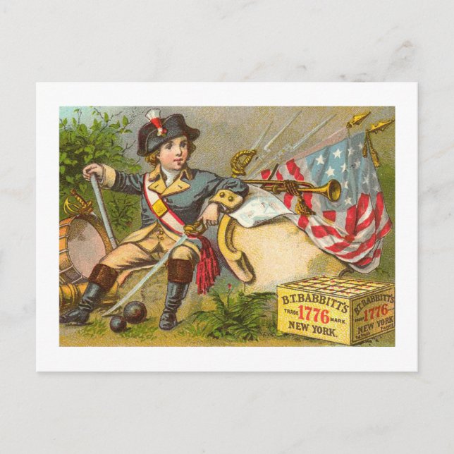 Cute Vintage Independence Day Cards (Front)