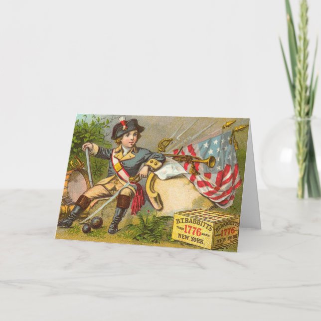 Cute Vintage Independence Day Cards (Front)