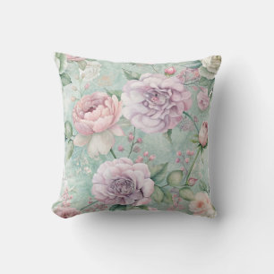 Cute Vintage Inspired Floral Pattern Cushion