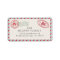 Cute Vintage Mail Holiday Return Adress Label