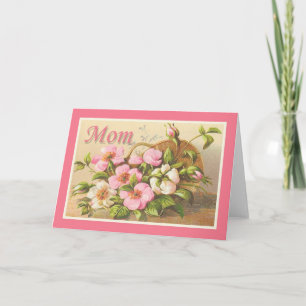 Cute Vintage Mum Floral Card