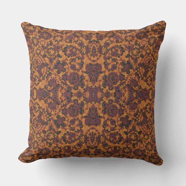 Cute vintage paisley patterns cushion (Front)