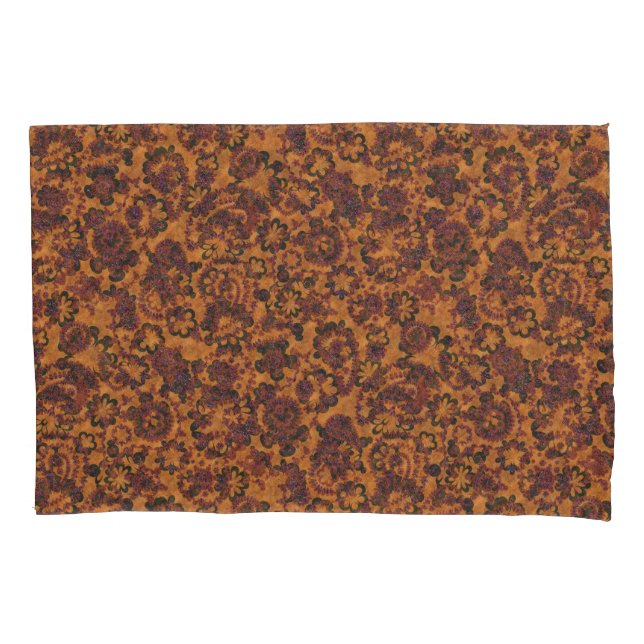Cute vintage paisley seamless patterns design pillowcase (Front-Left)