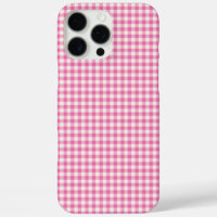 Cute Vintage Pink Gingham Plaid Pattern