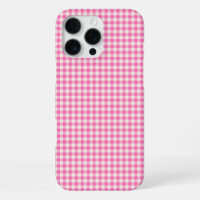 Cute Vintage Pink Gingham Plaid Pattern
