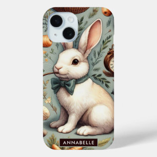 Cute Vintage Rabbit iPhone 15 Case