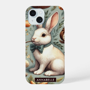 Cute Vintage Rabbit iPhone 15 Case