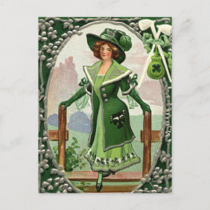 cute vintage Saint Patrick's Day Holiday postcard