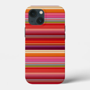 Cute vintage striped colours iPhone 13 mini case