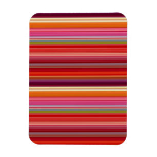Cute vintage striped colours magnet