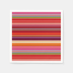 Cute vintage striped colours napkin