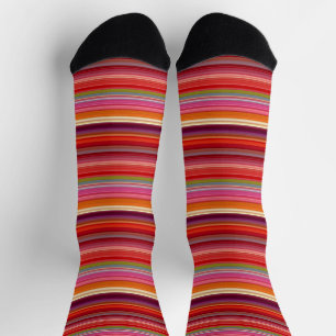 Cute vintage striped colours socks