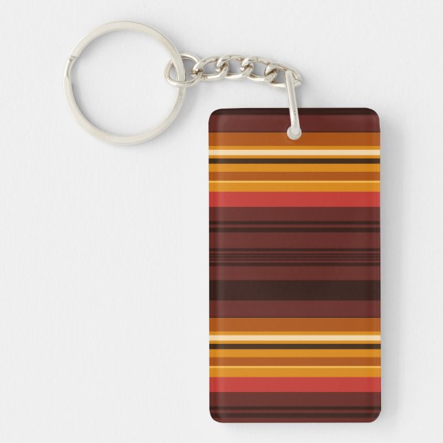 Cute vintage stripes key ring (Front)