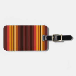 Cute vintage stripes luggage tag