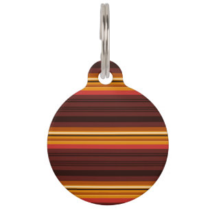 Cute vintage stripes pet tag