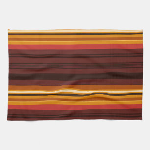 Cute vintage stripes tea towel