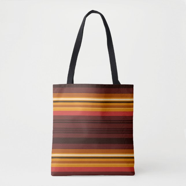 Cute vintage stripes tote bag (Front)