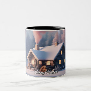 Cute Vintage Traditional Christmas Mugs