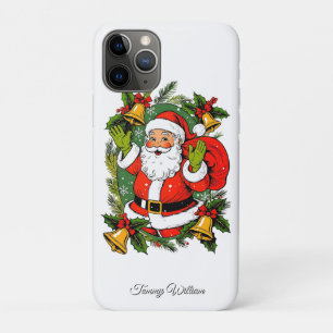 Cute Vintage Traditional Elegant Merry Christmas iPhone 11 Pro Case