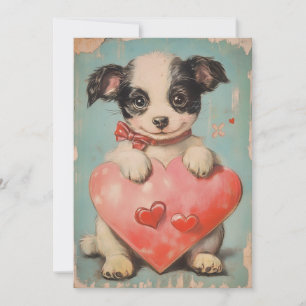 Cute Vintage Valentine’s Day Holiday Card