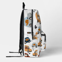 Cute Vintage Vehicles Cars Pattern Backpack