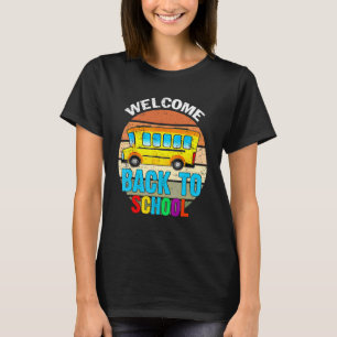 Cute Vintage Welcome Back To School Day Of School T-Shirt