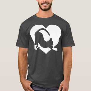 Cute vintage Who Loves Cats Black cat Funny White  T-Shirt