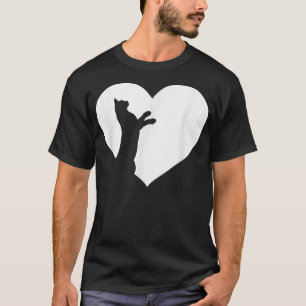 Cute vintage Who Loves Cats Black cat Funny White T-Shirt