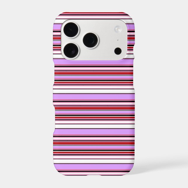 Cute violet red stripes (Back)