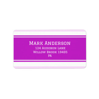 Cute Violet Return Address Label