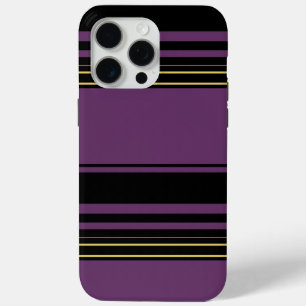 Cute violet stripes iPhone 15 pro max case