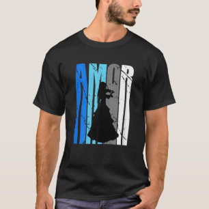Cute Violin Brown Amor Life Motivational Loves To T-Shirt