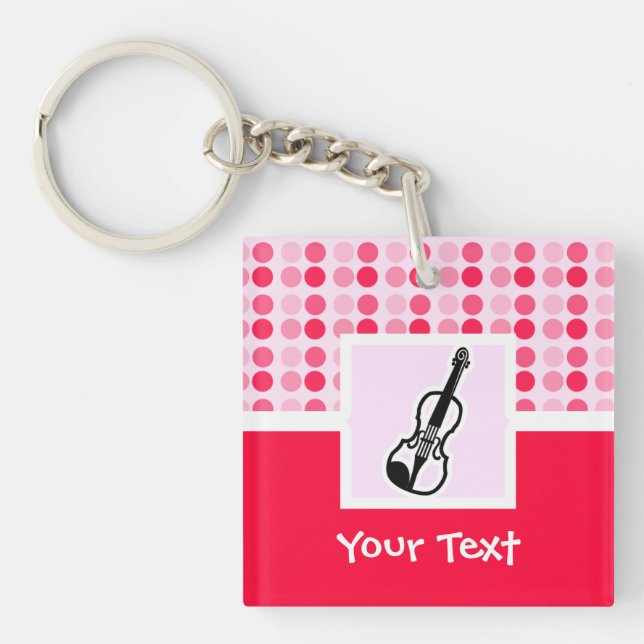 Cute Violin Key Ring (Front)