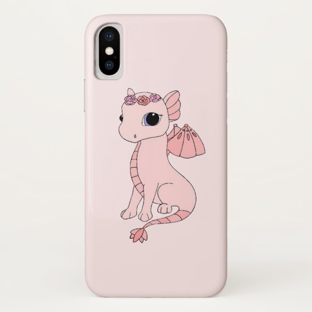Cute Virgo Dragon design zodiac iPhone case (Back)