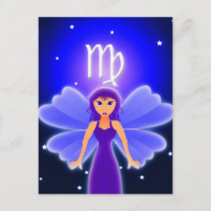 Cute Virgo Zodiac Postcard