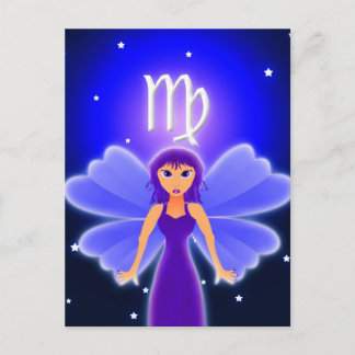 Cute Virgo Zodiac Postcard