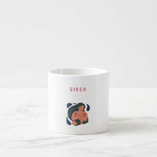 Cute Virgo, zodiac, star sign print Espresso Cup