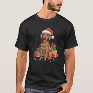 Cute Vizsla Christmas Xmas Design Funny Dog Lover  T-Shirt