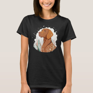 Cute Vizsla Dog on Vizsla Lover_3 T-Shirt