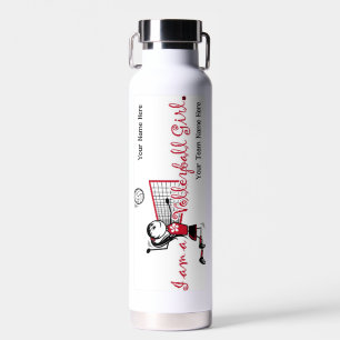 Cute Volleyball Girl Water Bottle