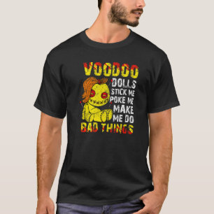 Cute Voodoo Teddy Bear Dolls Scary Acupuncture Cre T-Shirt