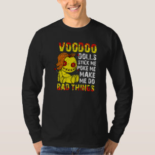 Cute Voodoo Teddy Bear Dolls Scary Acupuncture Cre T-Shirt