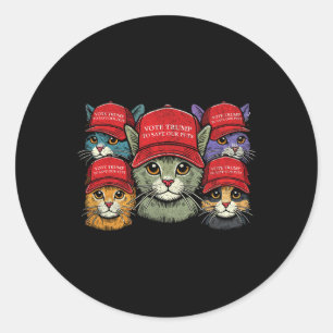 Cute Vote Trump To Save Our Pets  Classic Round Sticker