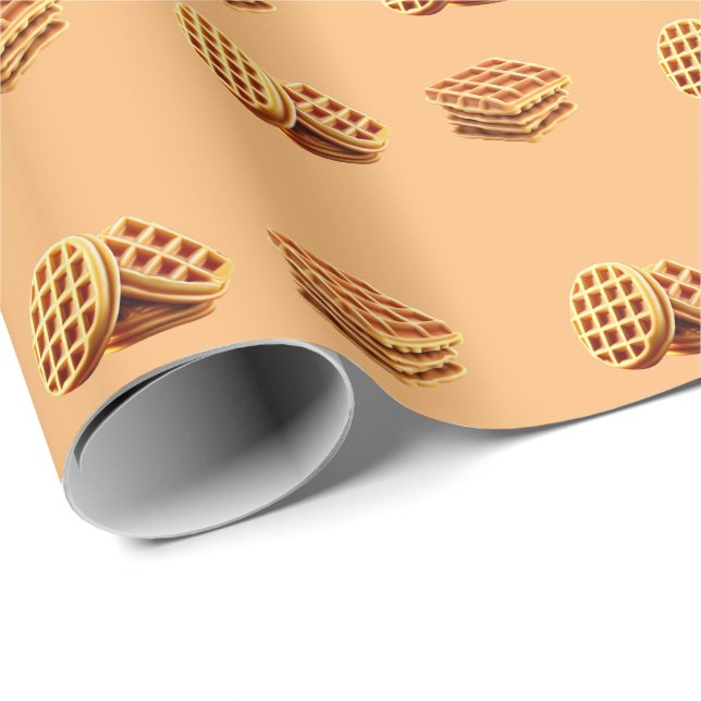 Cute Waffle Wrapping Paper (Roll Corner)